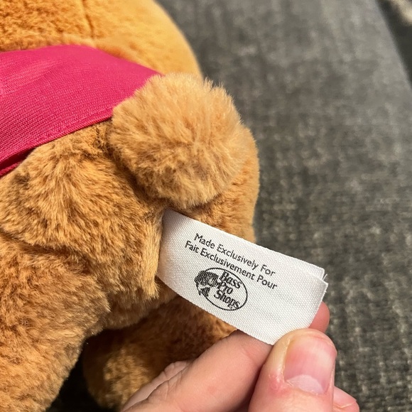 Bass Pro Shops Plush Stuffed Trucker Cap Bear Toy - Brown/Pink - Picture 5 of 10
